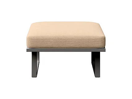 Pouf Soledo Cappucino - Structure anthracite