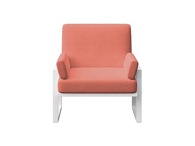 Fauteuil Soledo Corail - Structure blanc