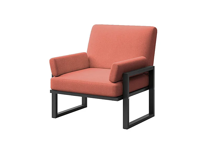 Fauteuil Soledo Corail - Structure Anthracite