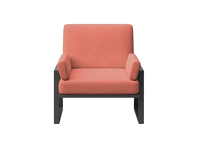 Fauteuil Soledo Corail - Structure Anthracite