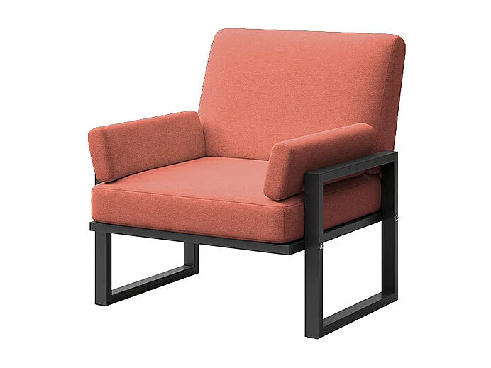 Fauteuil Soledo Corail - Structure Anthracite