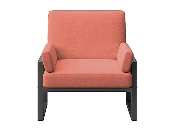 Fauteuil Soledo Corail - Structure Anthracite