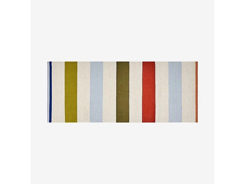 Habitat - Tapis tissé en coton - 75 x 180 cm - Vert kaki - Design by Floriane Jacques - Claudie