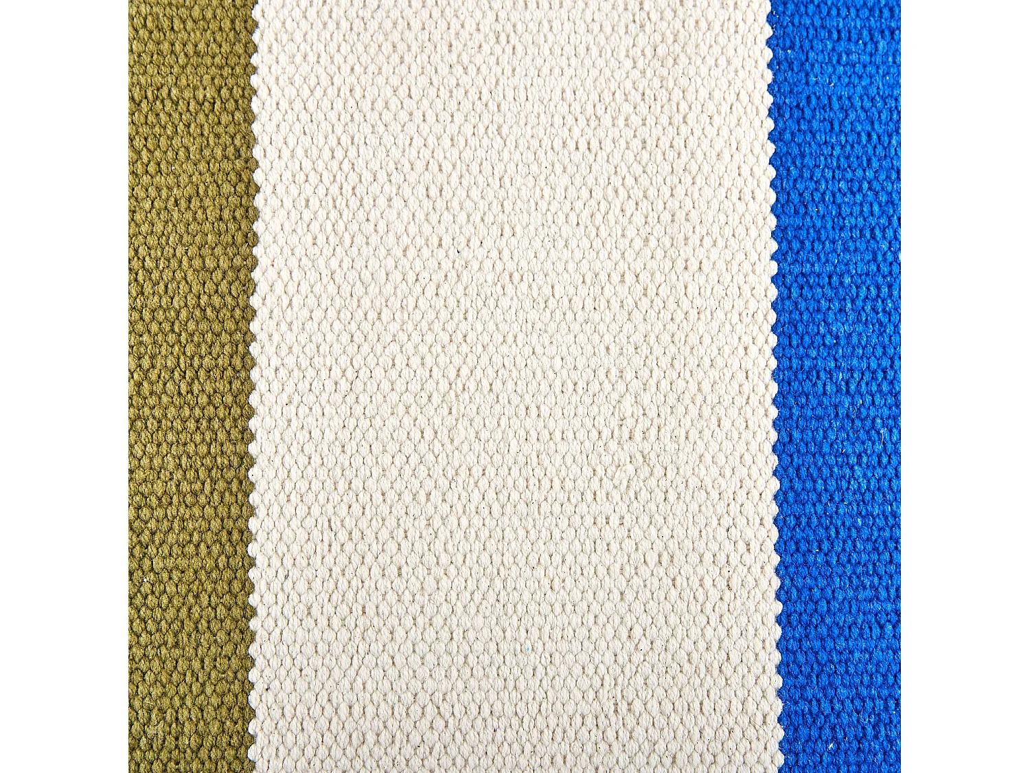 Tapis tissé en coton - 75 x 180 cm - Bleu électrique - Design by Floriane Jacques