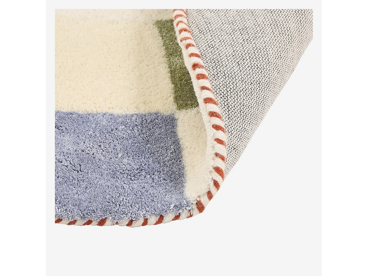 Habitat - Tapis rond tufté en laine - 150 cm - Beige - Design by Floriane Jacques - Calvin