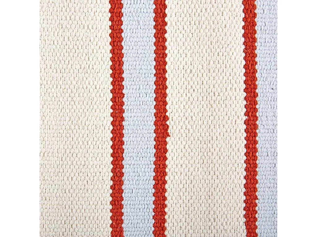 Habitat - Tapis tissé plat en coton - 75 x 180 cm - Bleu ciel - Design by Floriane Jacques - Ceylan