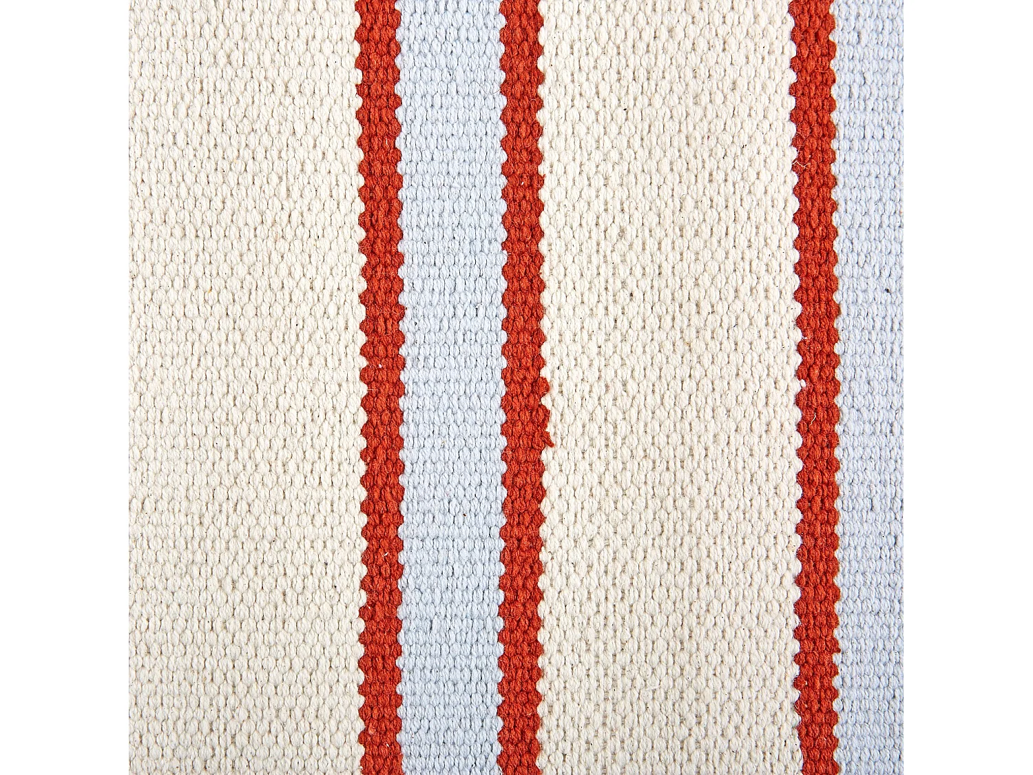 Habitat - Tapis tissé plat en coton - 75 x 180 cm - Bleu ciel - Design by Floriane Jacques - Ceylan