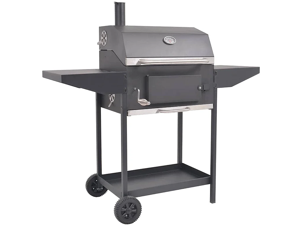 Barbecue a Carbonella con Ripiano Inferiore Nero