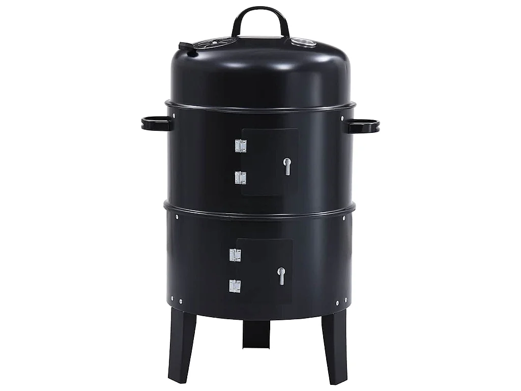 Houtskoolroker barbecue-grill 3-in-1 40x80 cm