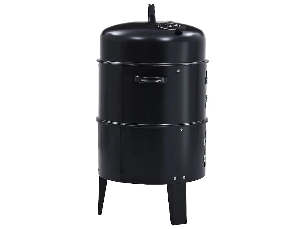 Houtskoolroker barbecue-grill 3-in-1 40x80 cm