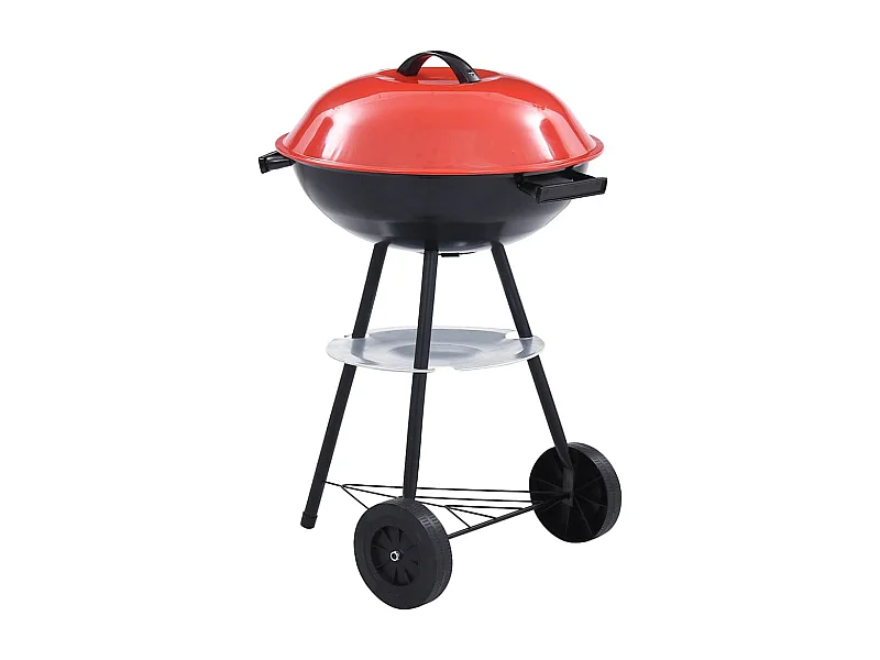 Barbecue portable XXL au charbon avec roues 44 cm