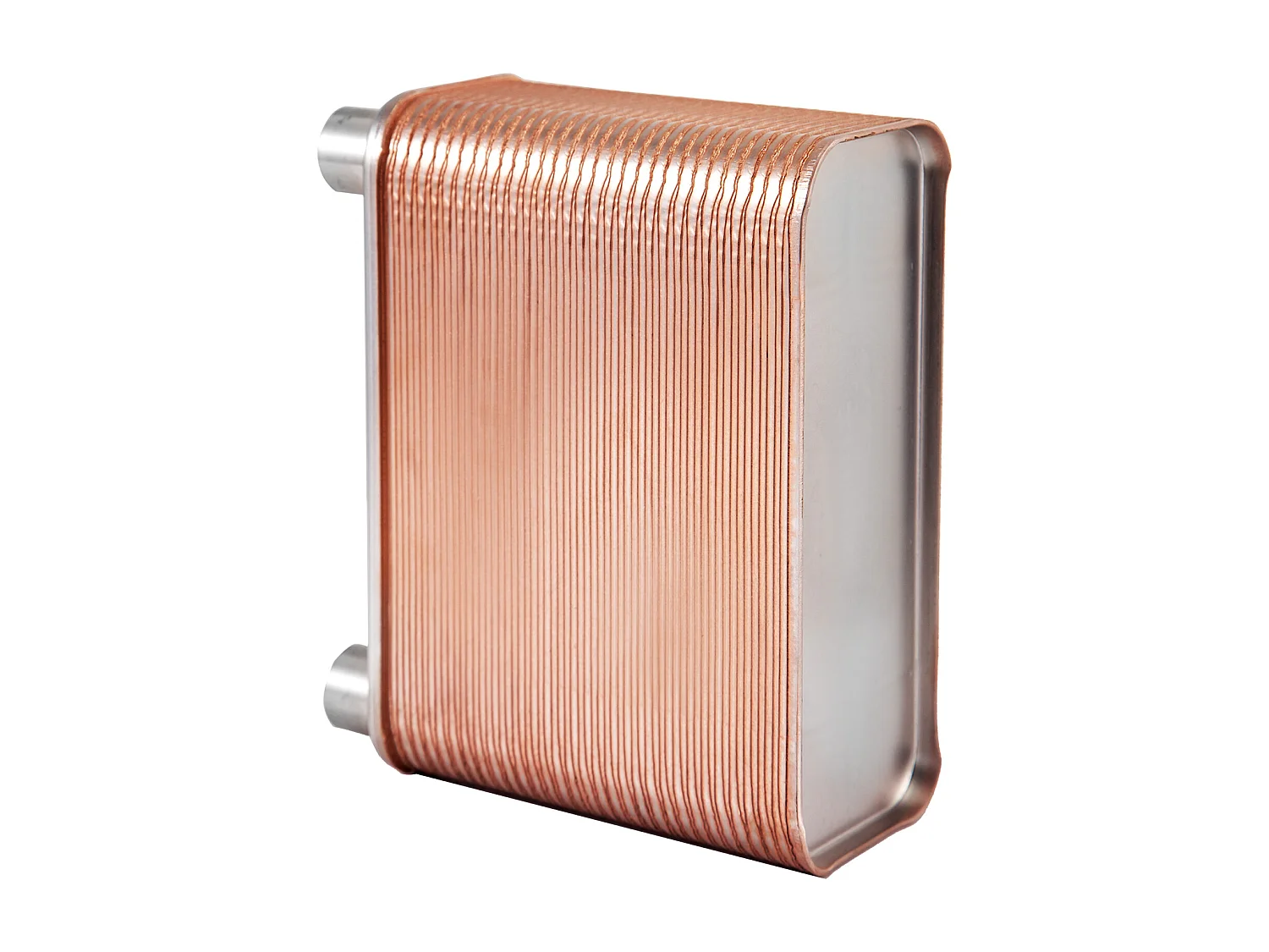 Platenwarmtewisselaar SucceBuy 60, Poorten 2.54/5.08cm BSP FPT, RVS 316L, Gesoldeerde Plaat voor Hydronische Verwarming