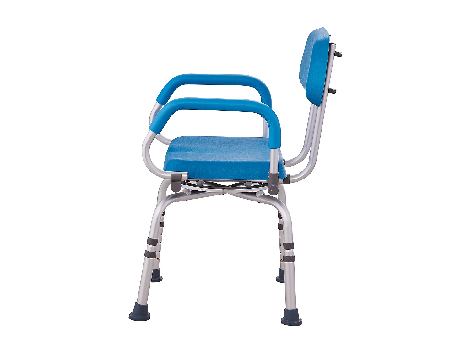 Duschhocker, SucceBuy Drehbarer Duschstuhl 360° mit Dreharmen und Gepolstertem Sitz, 135 kg