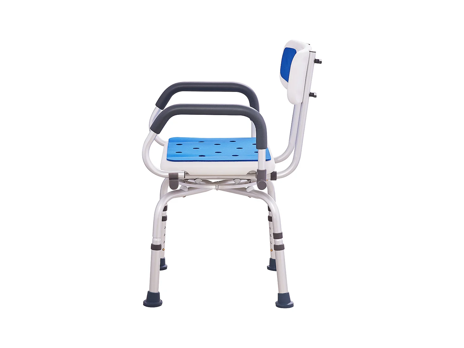 Douchezitje, SucceBuy Draaibare Douchestoel 360° met Draaibare Armen, Draagvermogen van 180 kg