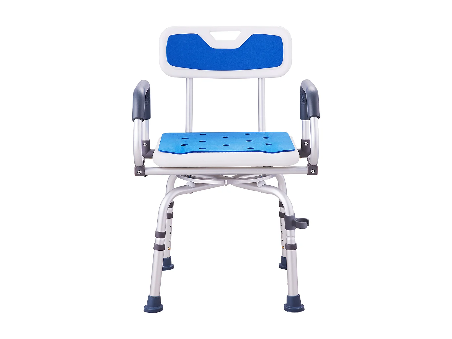 Siège de Douche, SucceBuy Chaise de Douche Pivotante à 360° avec Bras Pivotants, Capacité de 180 kg