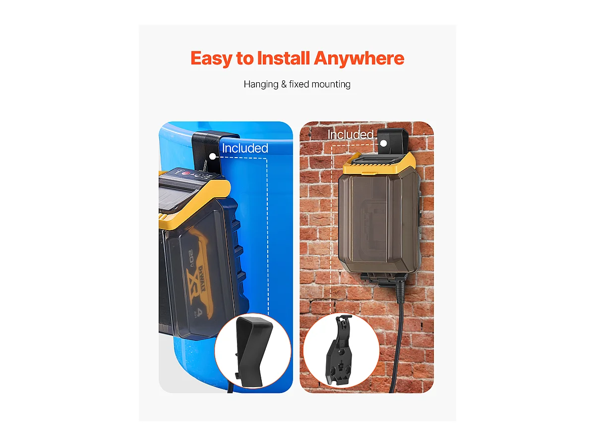 Pompe de Transfert, SucceBuy Pompe à Eau Submersible sans Fil pour Dewalt 20 V MAX (Outil Uniquement)