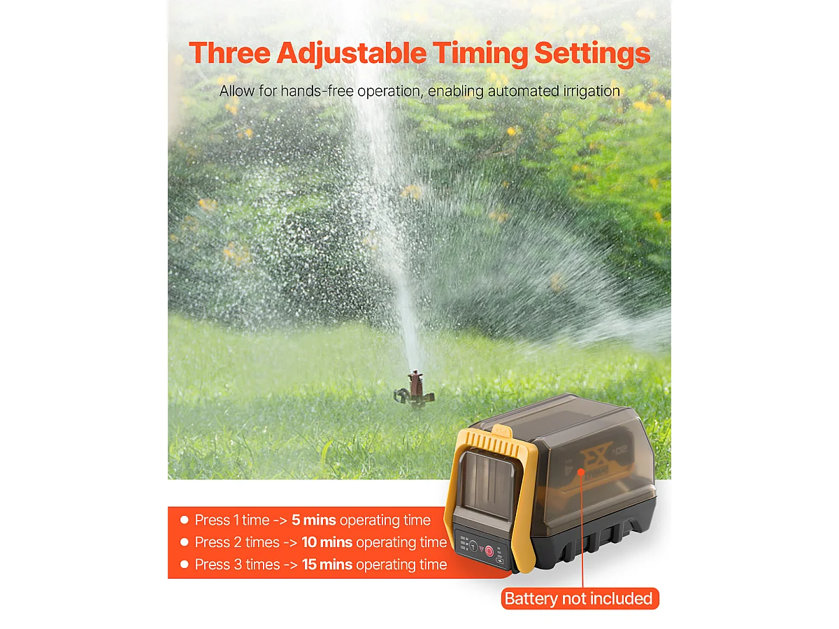 Pompe de Transfert, SucceBuy Pompe à Eau Submersible sans Fil pour Dewalt 20 V MAX (Outil Uniquement)