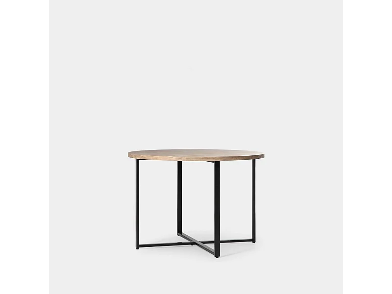 Table fixe en bois naturel 110x76 cm-Anton