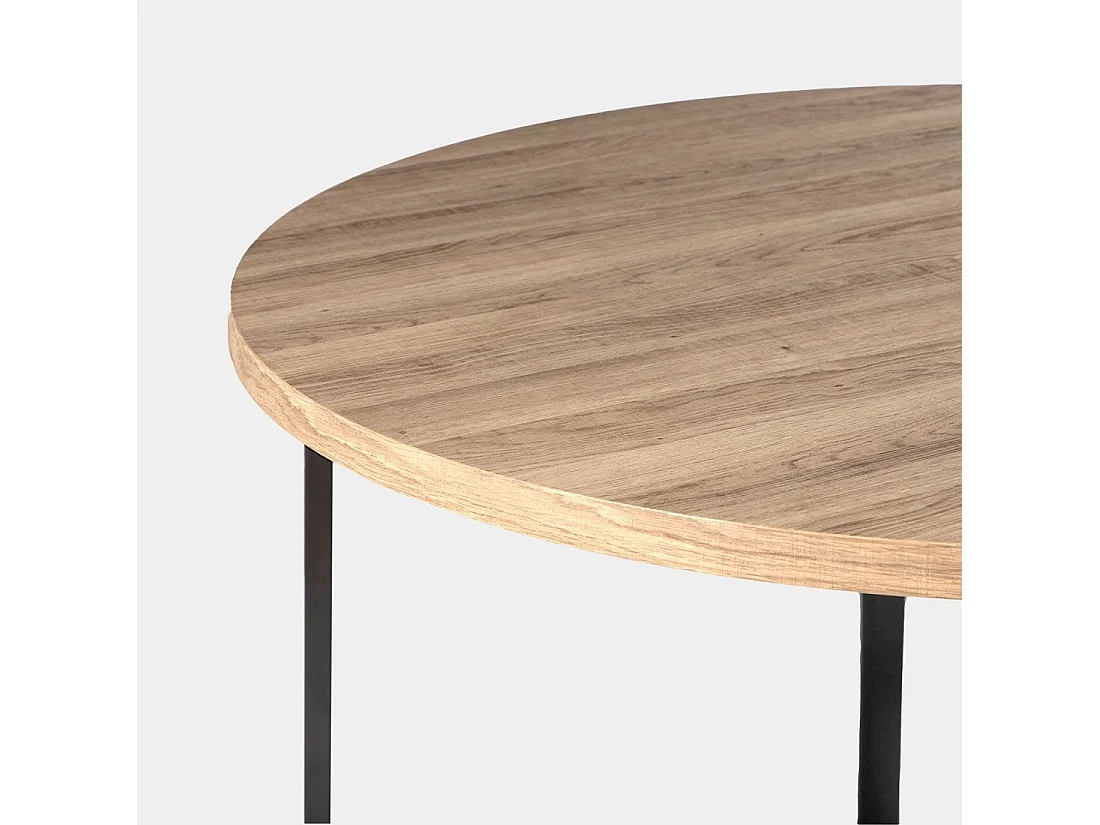 Table fixe en bois naturel 110x76 cm-Anton