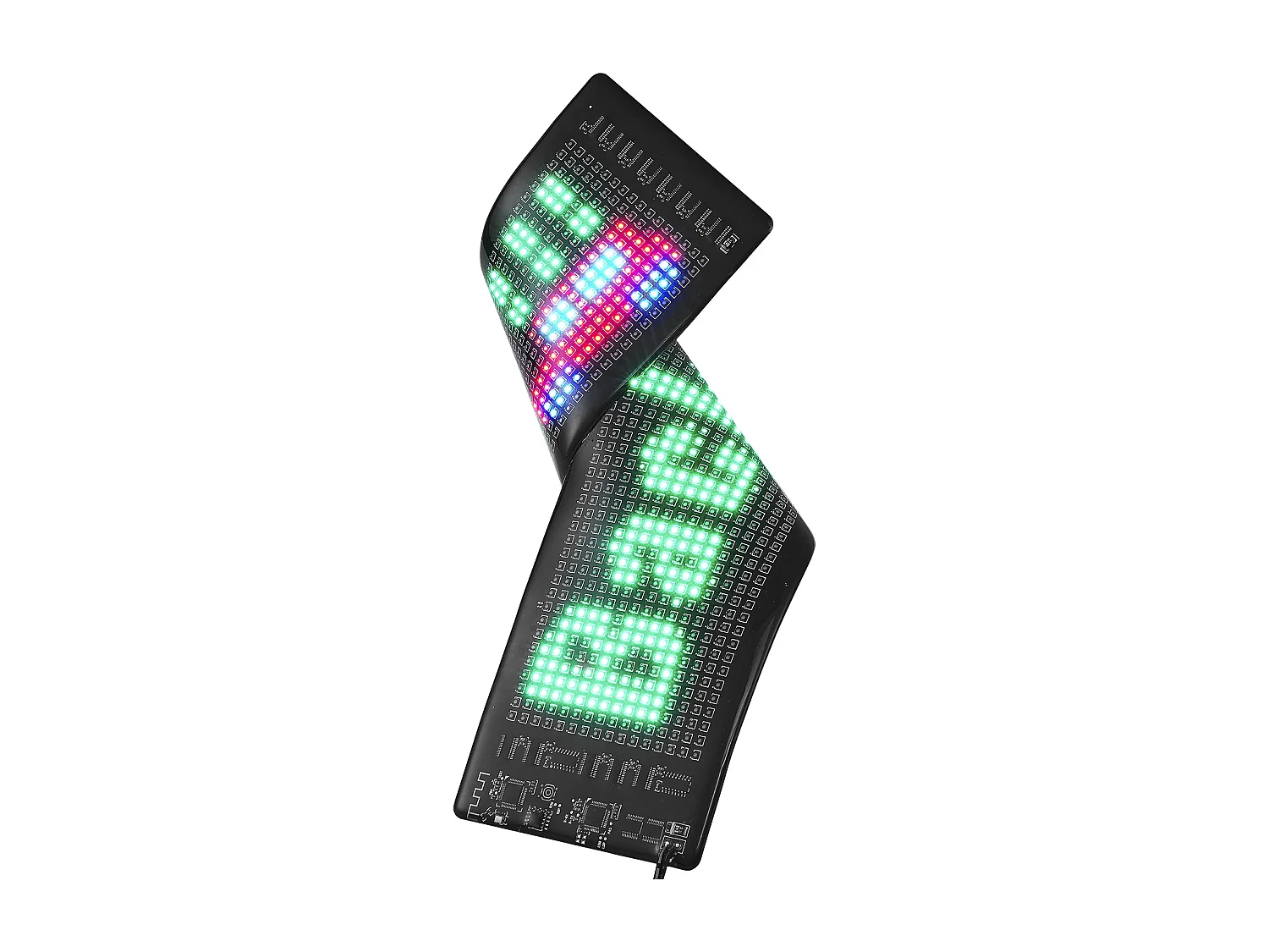 Plaque Publicitaire, SucceBuy Panneau LED Programmable, Panneau d'Affichage à Défilement Couleur P5 38 × 10 cm