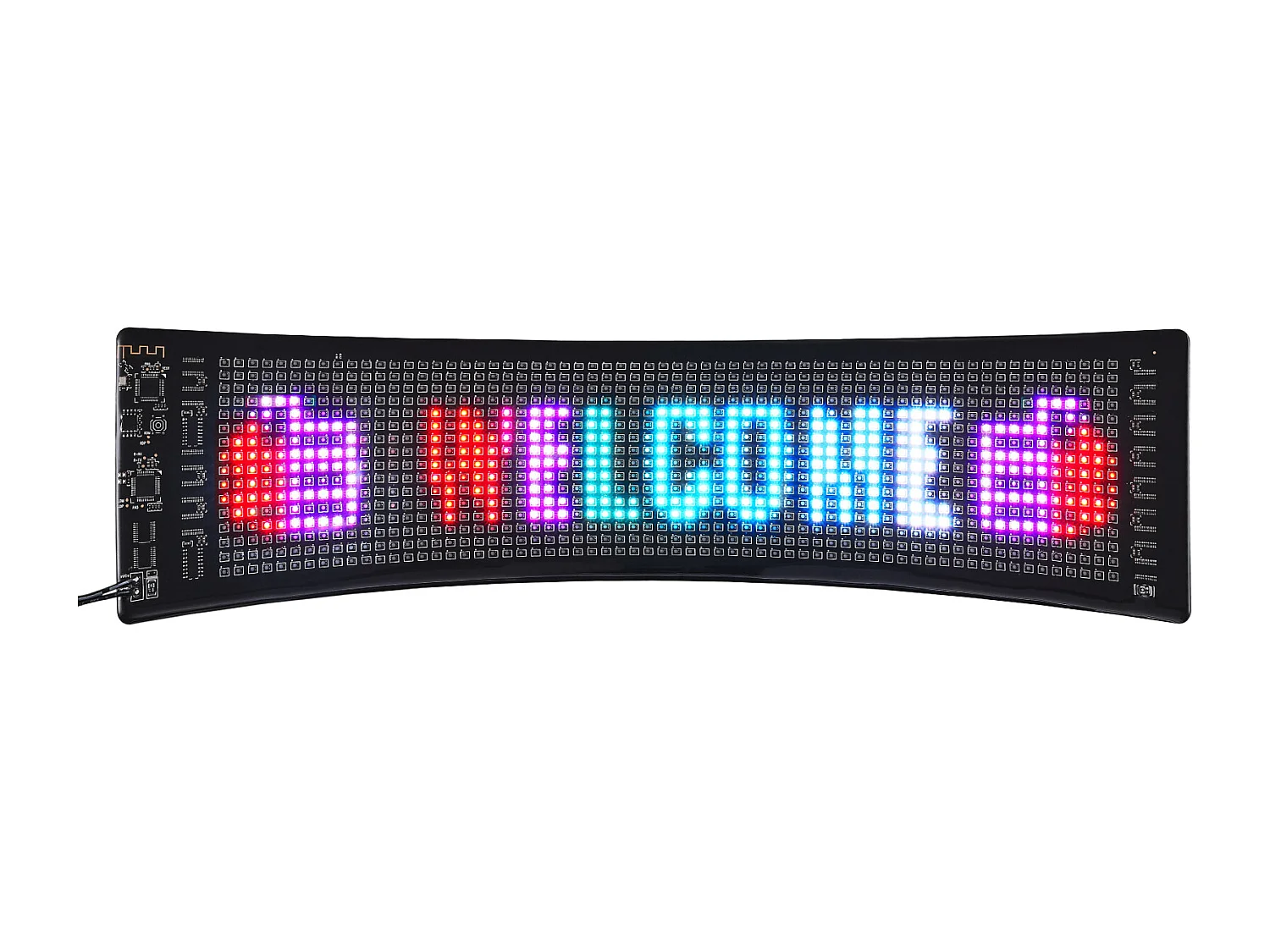 Plaque Publicitaire, SucceBuy Panneau LED Programmable, Panneau d'Affichage à Défilement Couleur P5 38 × 10 cm