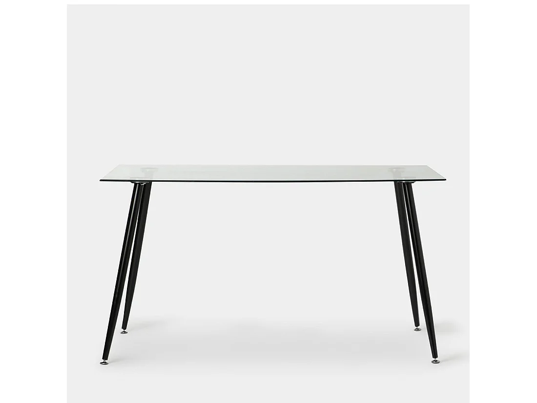 Mesa fija de Cristal Transparente 75 x 140- Tary