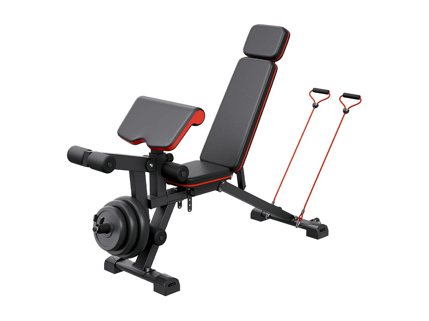 Panca per Pesi, SucceBuy Panca per Allenamento Addominale a Casa, Regolabile