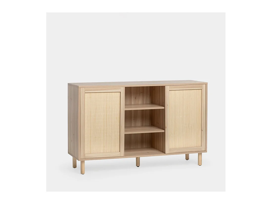 Buffet bas en bois naturel 120x76 cm-Timor