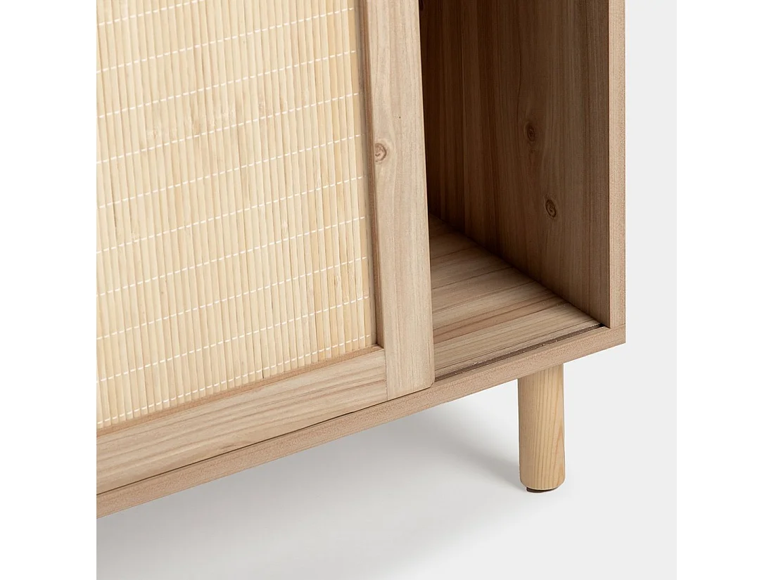 Buffet bas en bois naturel 120x76 cm-Timor