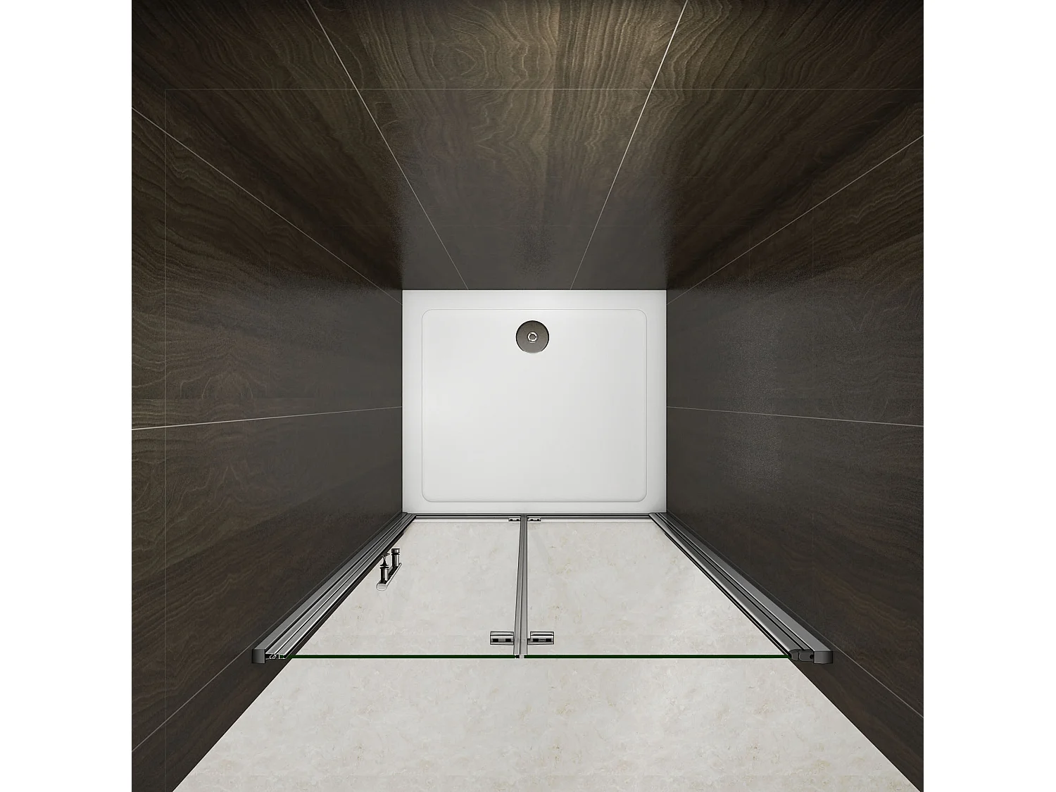 90x195 cm Porta Doccia Per Nicchia Battente e Pieghevole a Libro In Vetro Temperato Trasparente Anticalcare Da 6 mm