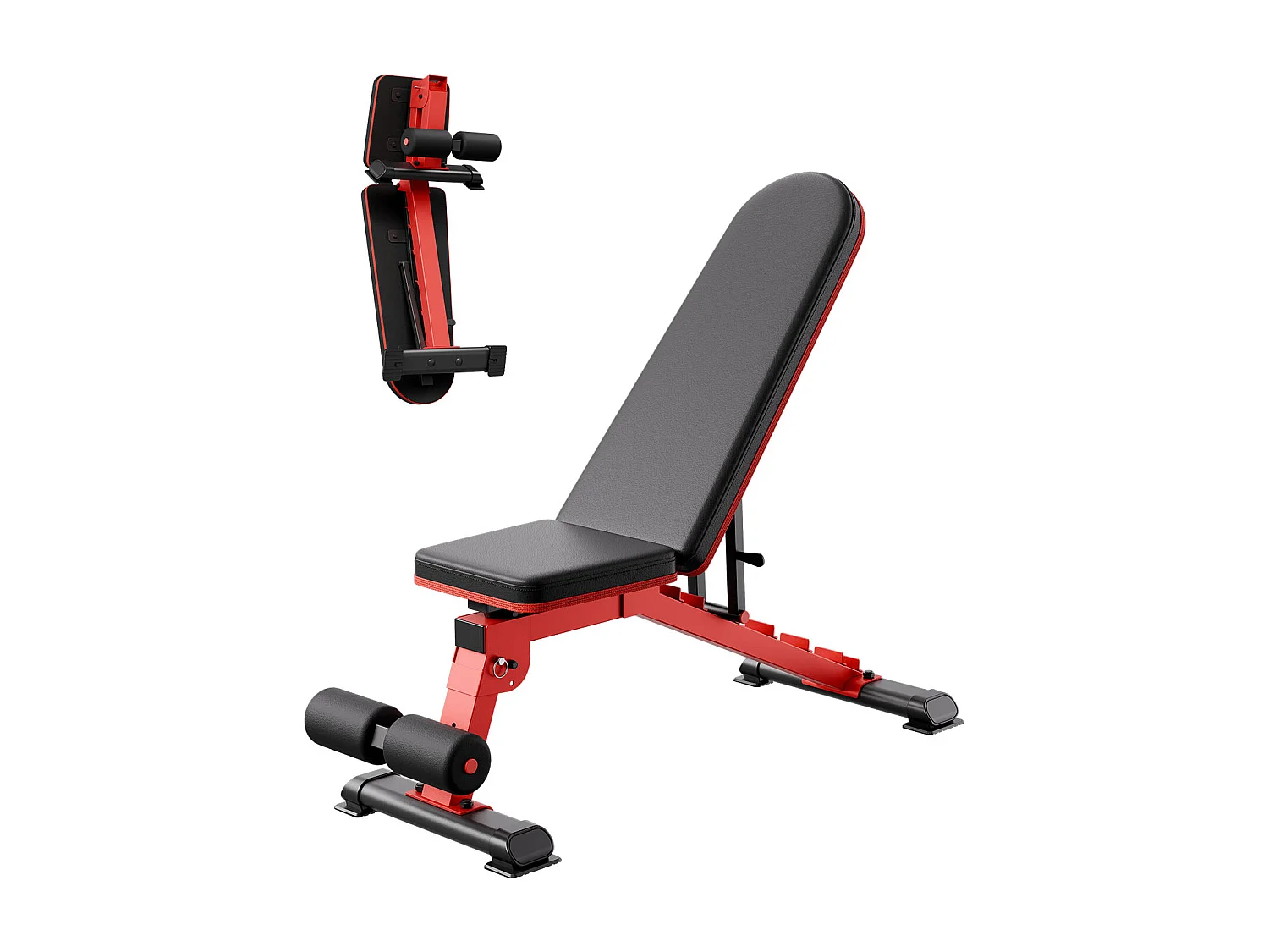 Banc de Musculation, SucceBuy Banc de Musculation pour Abdominaux à Domicile, Réglable et Pliable