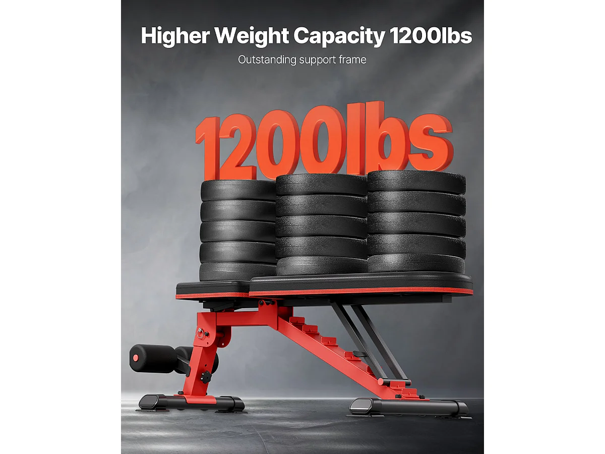 Banc de Musculation, SucceBuy Banc de Musculation pour Abdominaux à Domicile, Réglable et Pliable