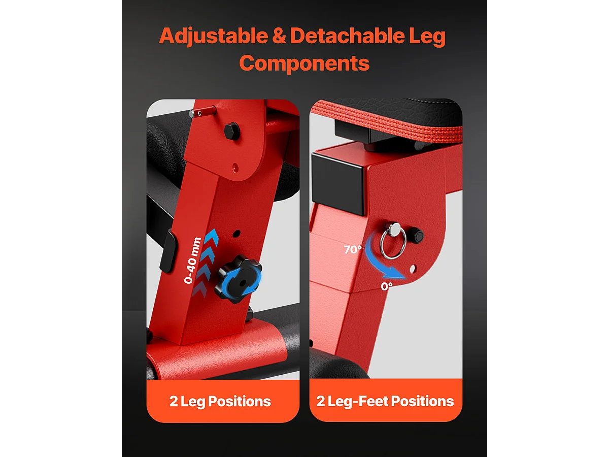 Banc de Musculation, SucceBuy Banc de Musculation pour Abdominaux à Domicile, Réglable et Pliable