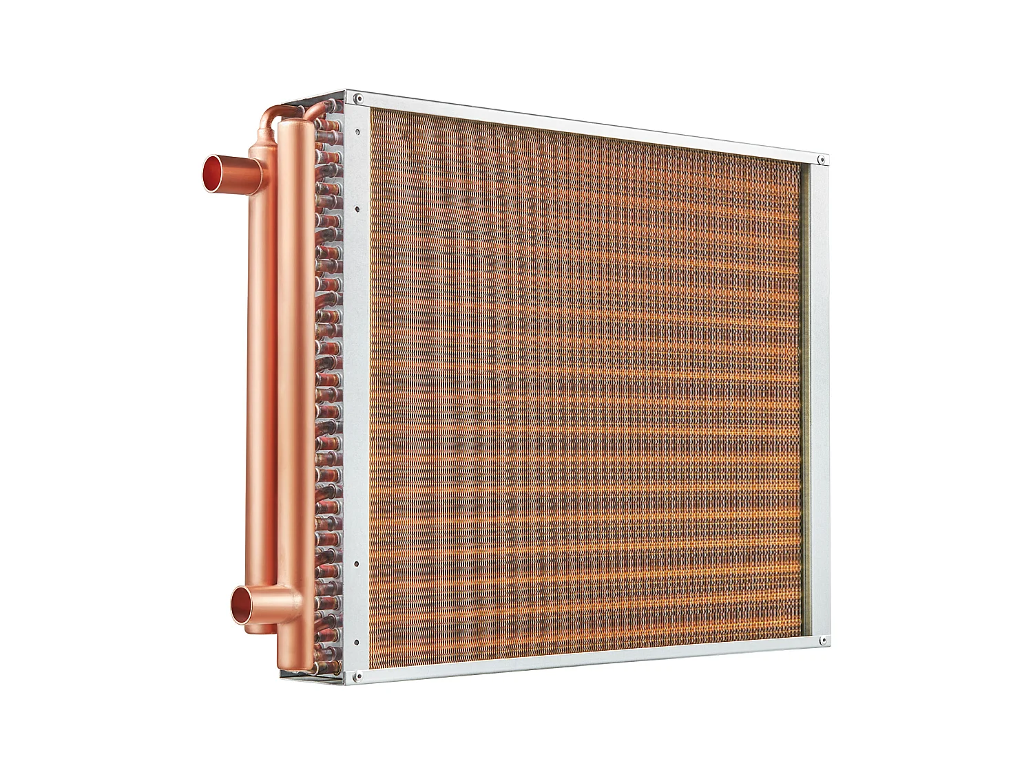 Échangeur de Chaleur Eau-Air SucceBuy 46cm x 51cm, 3 Rangées, Ports 7.6/20.3cm, 242 Ailettes