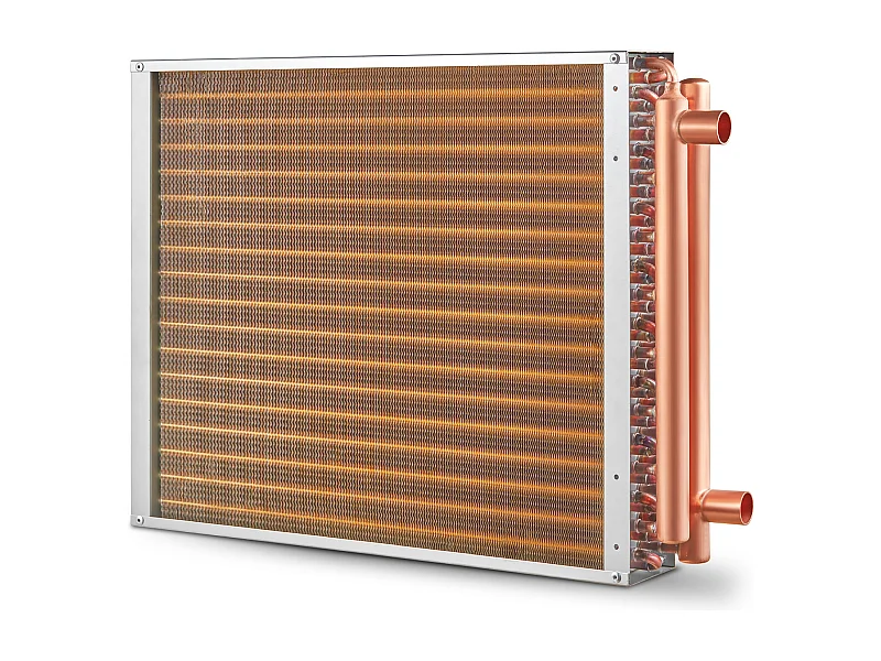 Trocador de Calor Água-Ar SucceBuy 46cm x 51cm, 3 Fileiras, Portas 7.6/20.3cm, 242 Aletas