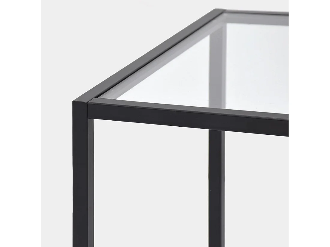 Table d'appoint en cristal transparent 50x55 cm-Crisal