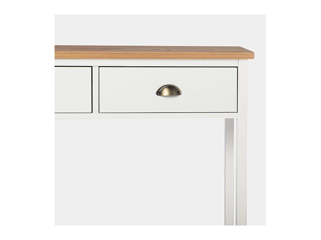 Mueble recibidor de Lacado Blanco-Natural 85 x 100- Marais