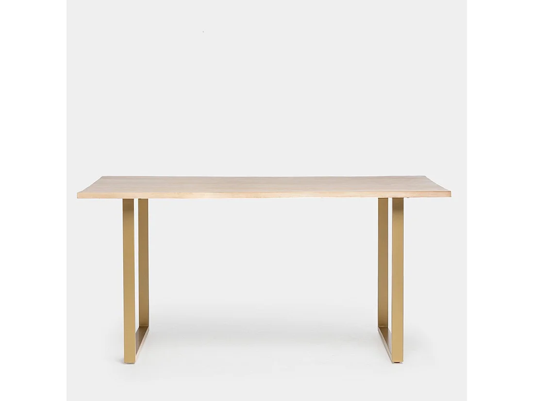 Mesa fija de Madera Natural 76 x 160- Priya