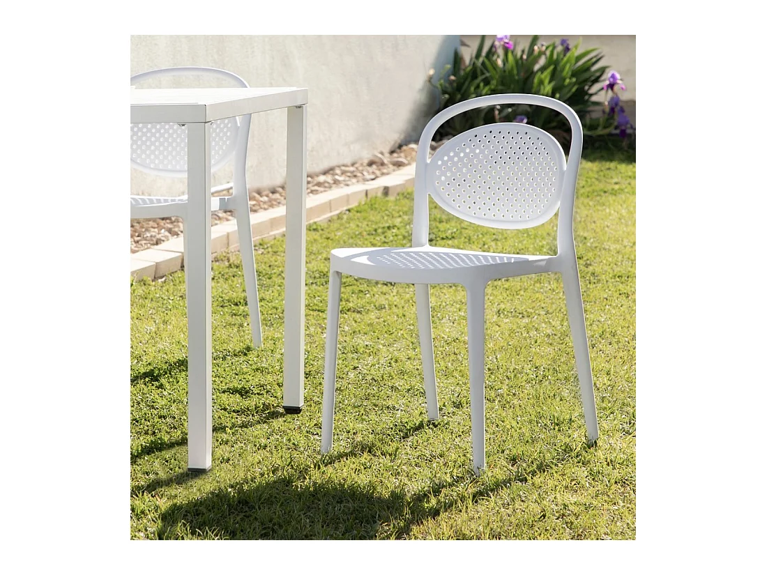 Packs 4 sillas Blanco 43 x 80 cm