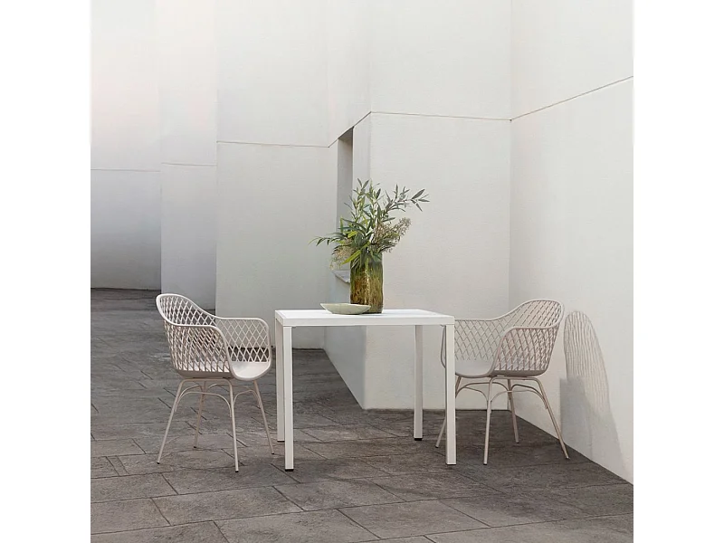 Packs 2 sillas Beige 59 x 72 cm