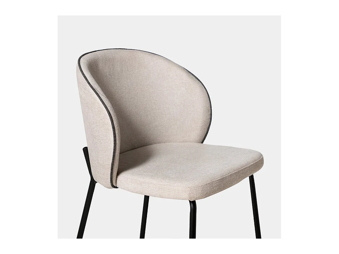 Packs 4 sillas Beige 49 x 80 cm