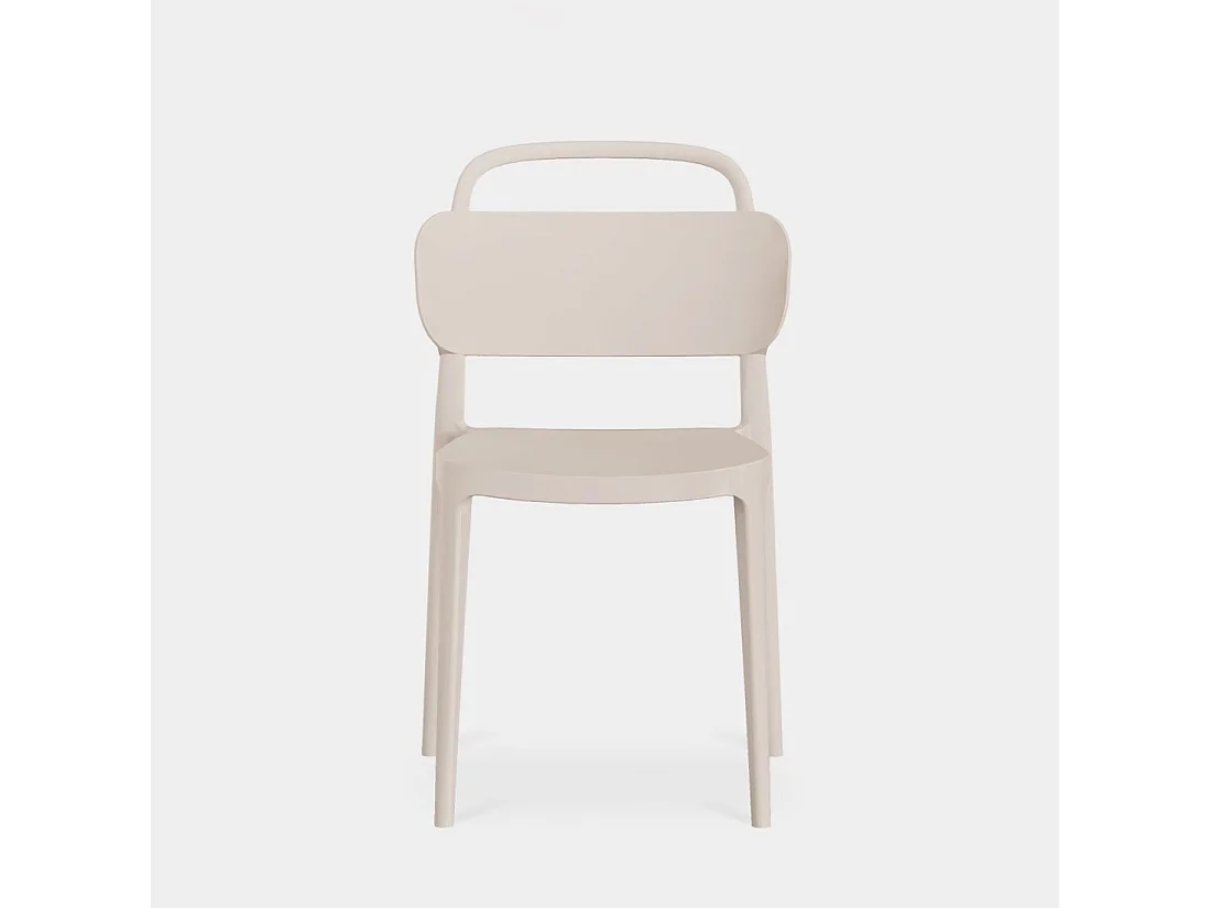 Packs 4 sillas Beige 47 x 78 cm