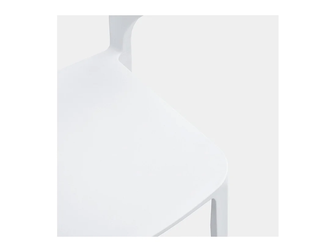 Packs 4 sillas Blanco 48 x 76 cm