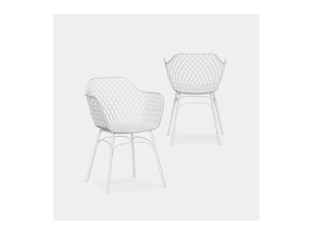 Packs 2 sillas Blanco 59 x 72 cm