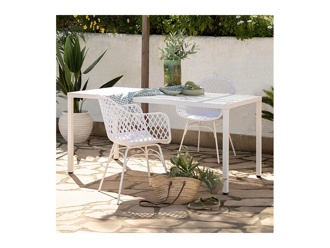 Packs 2 sillas Blanco 59 x 72 cm