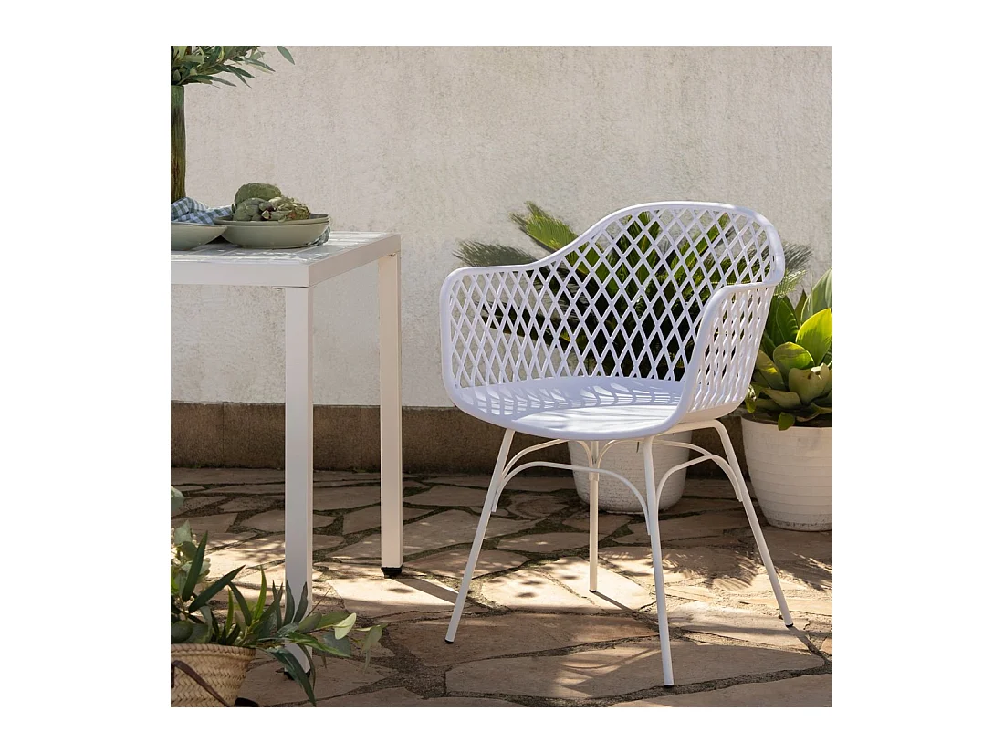 Packs 2 sillas Blanco 59 x 72 cm