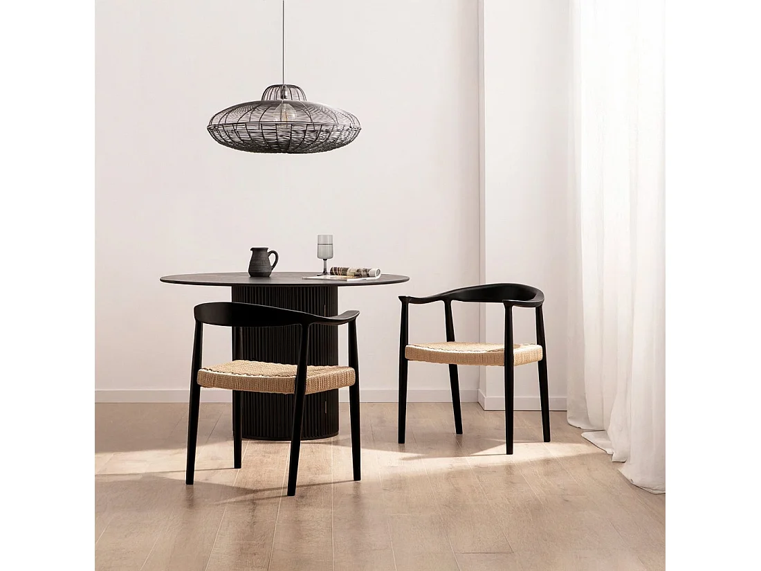 Packs 2 sillas Negro 65 x 74 cm