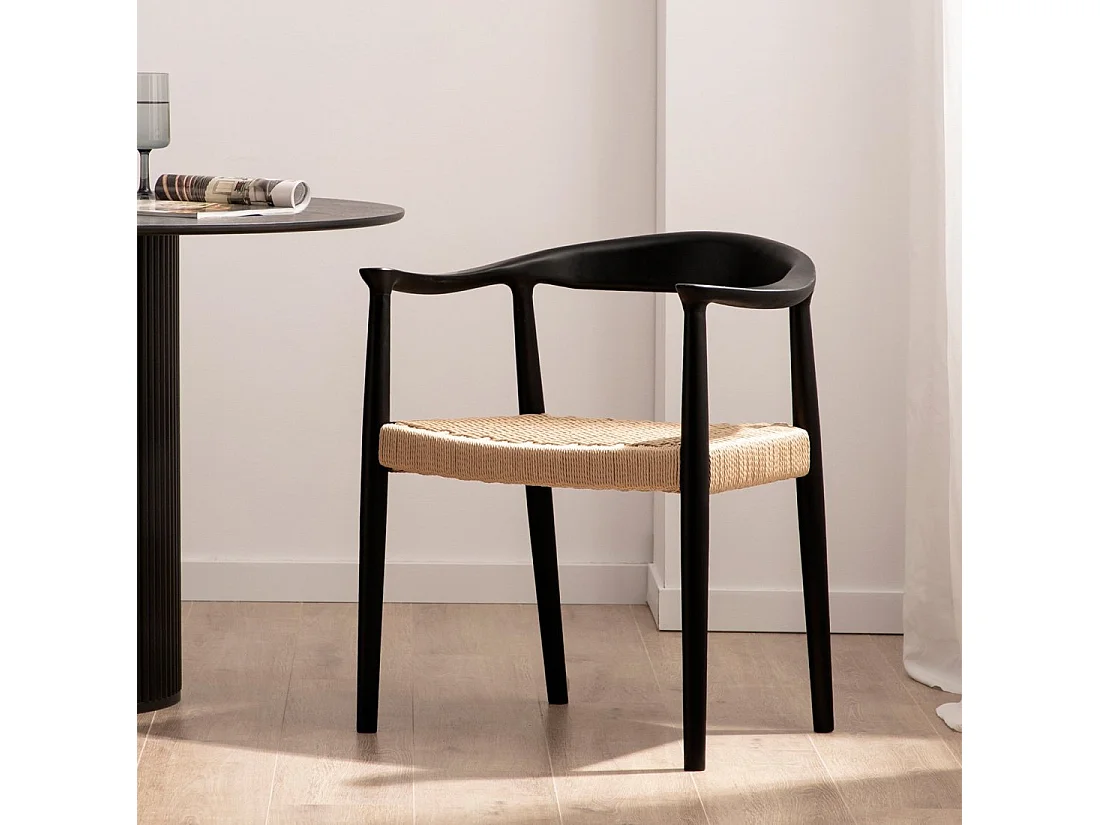 Packs 2 sillas Negro 65 x 74 cm