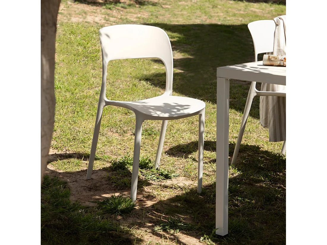 Packs 4 sillas Beige 46 x 83 cm