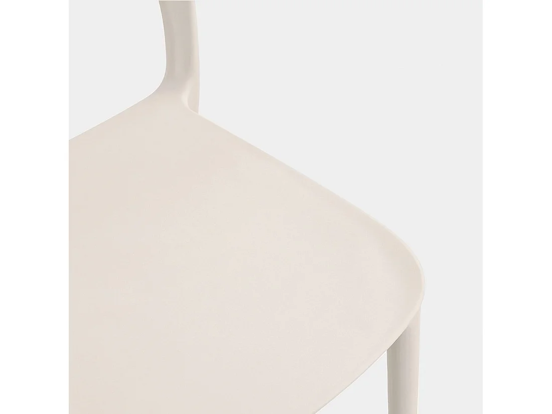 Packs 4 sillas Beige 46 x 83 cm